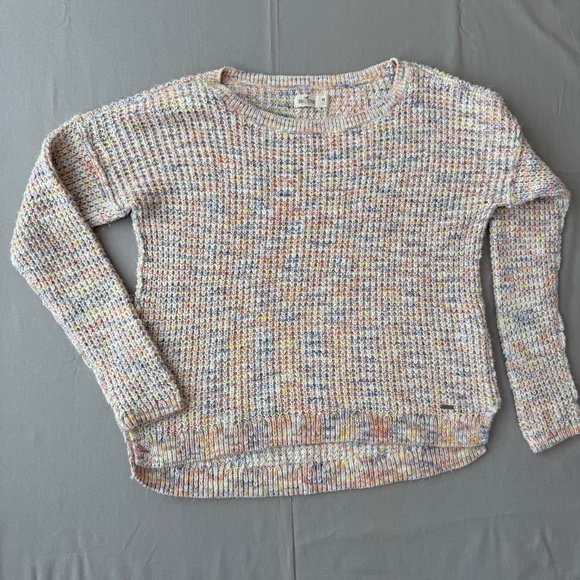 Hollister Women's Medium Speckled Waffle Knit Sweater - Picture 2 of 7